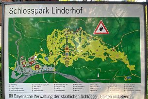 Schloss- und Parkplan Linderhof