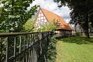 Bad Salzuflen Fachwerkhaus an der Stadtkirche