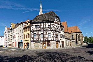 Merseburg Fachwerk am Marktplatz