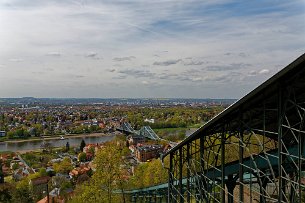 Dresden Ausblick von der Bergstation