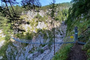 Hängebrücke Sulzeklamm Bild 6