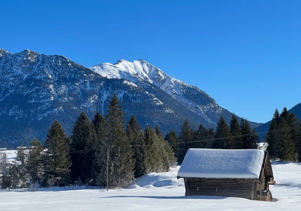 Klais - Buckelwiesen - Mittenwald Winterwanderung