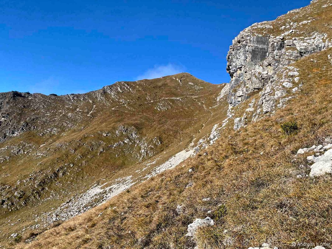 Blick zum Geißfußsattel