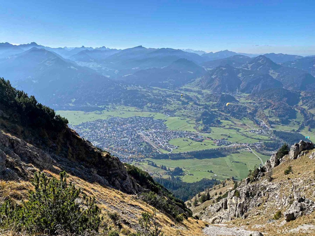Blick nach Oberstdorf