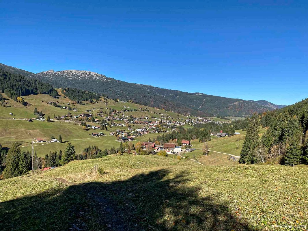 Weg über Wiese
