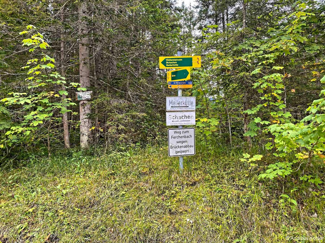 Abzweig Steiler Hütte
