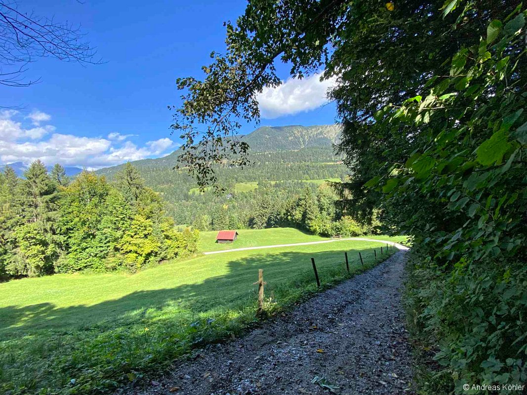 Aufstieg nach Wamberg