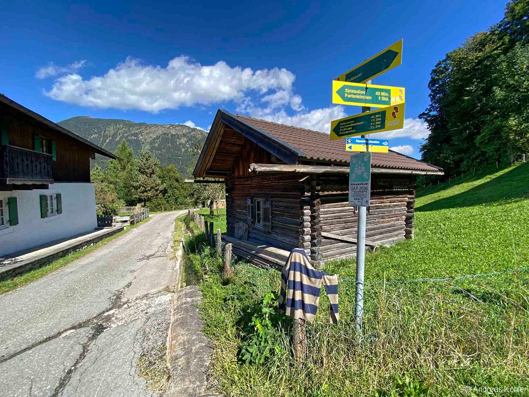 Wamberg Wegeweiser Kaltenbrunn