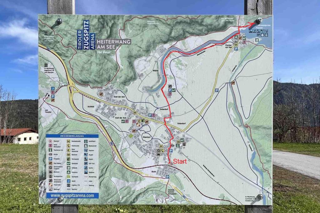 Wanderkarte Heiterwang Tirol