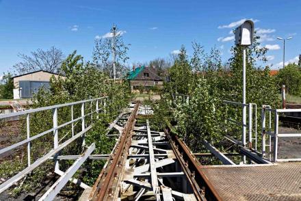Merseburg Bahnbetriebswerk Drehscheibe