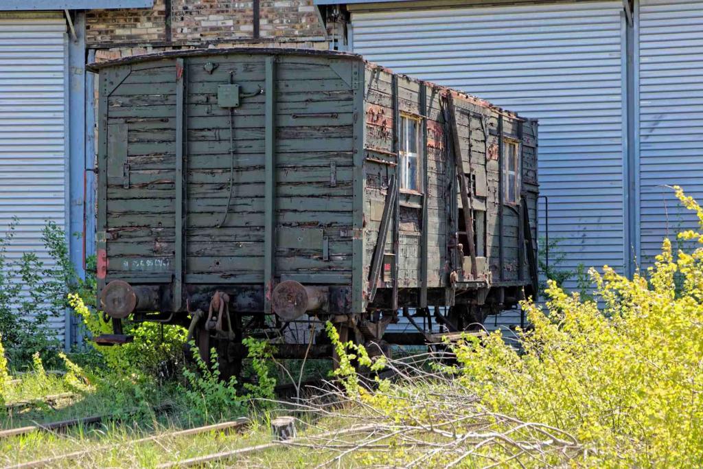 Merseburg Bahnbetriebswerk Güterwaggon