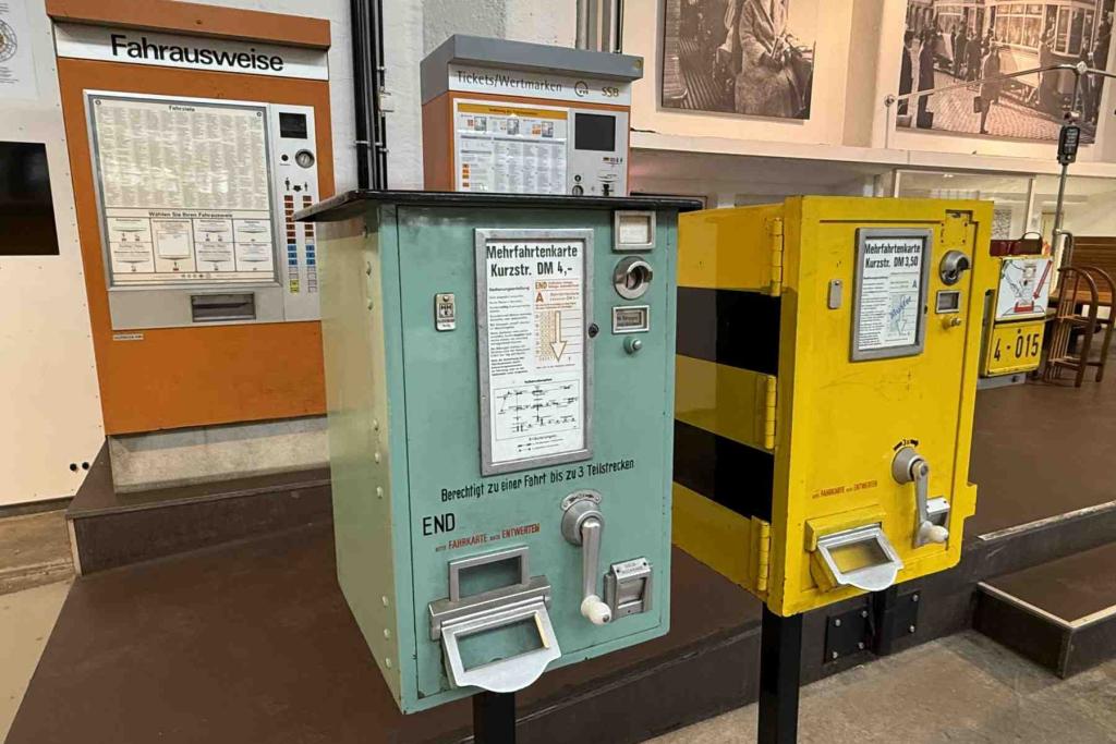 Straßenbahnmuseum Fahrkartenautomaten