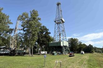 Wietze Erdölmuseum Freigelände Bohrturm