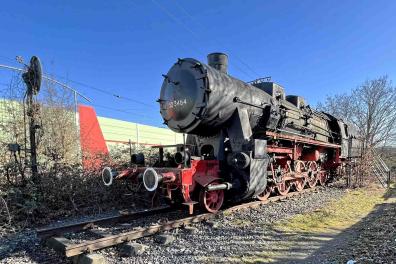 Lehrte Bahnhof Dampflok BR 52