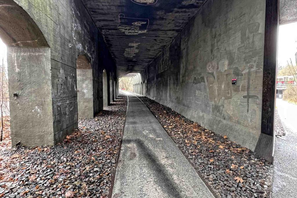 Berlin Natur Park Südgelände Unterführung