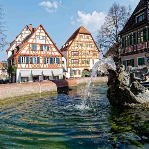 Ladenburg Marienbrunnen Marktplatz