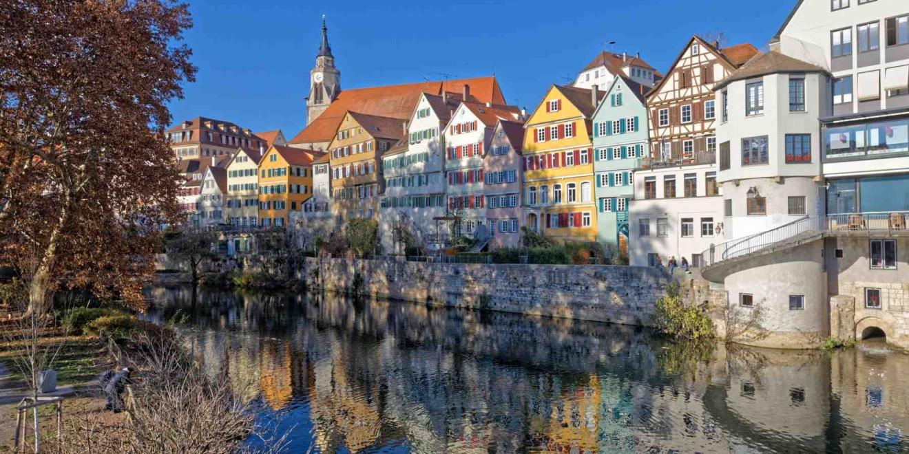 Neckar Panorama Tübingen