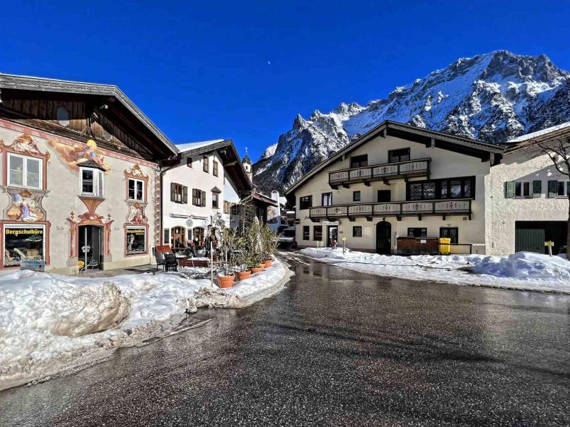 Mittenwald Im Gries Karwendelblick Winter