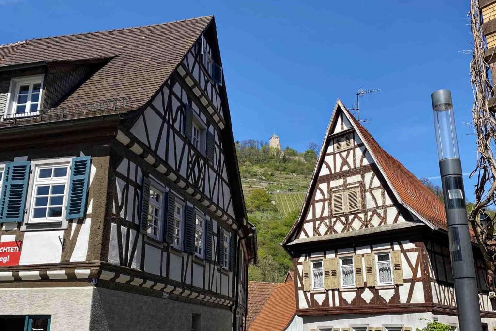 Heppenheim Blick zur Starkenburg