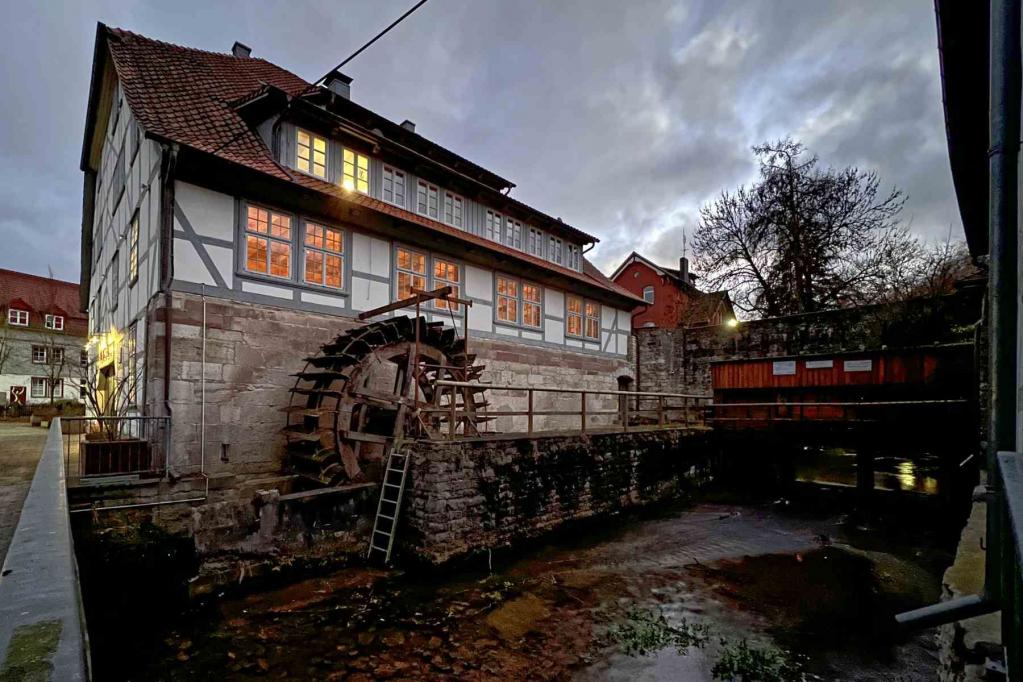 Göttingen Alte Lohmühle Nachtaufnahme