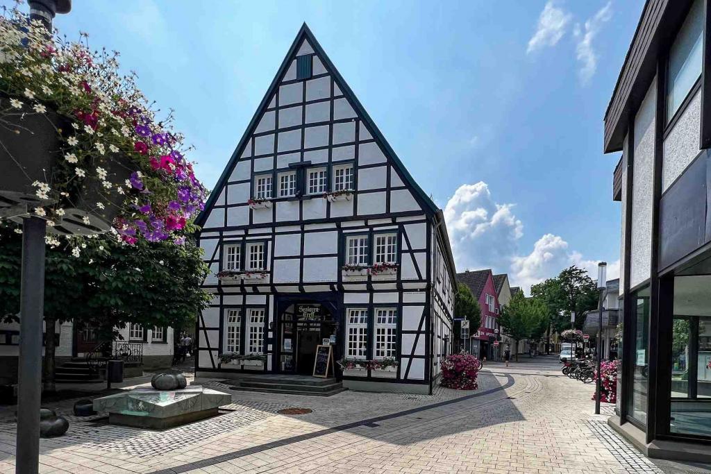 Unna Fachwerk am Kastanienbrunnen