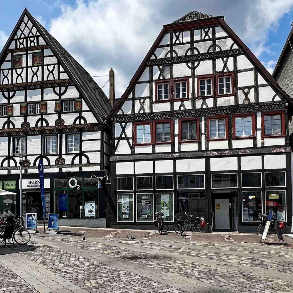 Unna Marktplatz Fachwerkhäuser