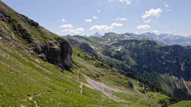 Blick zurück Station Höfatsblick