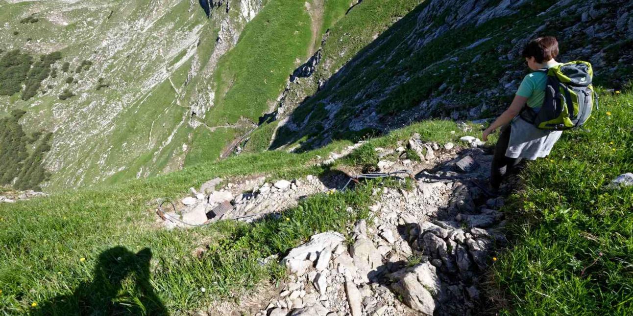 Wanderung Einstieg Pfad Gaisalpe