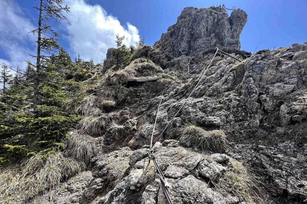 Schartenkopf Labersteig Seilsicherung