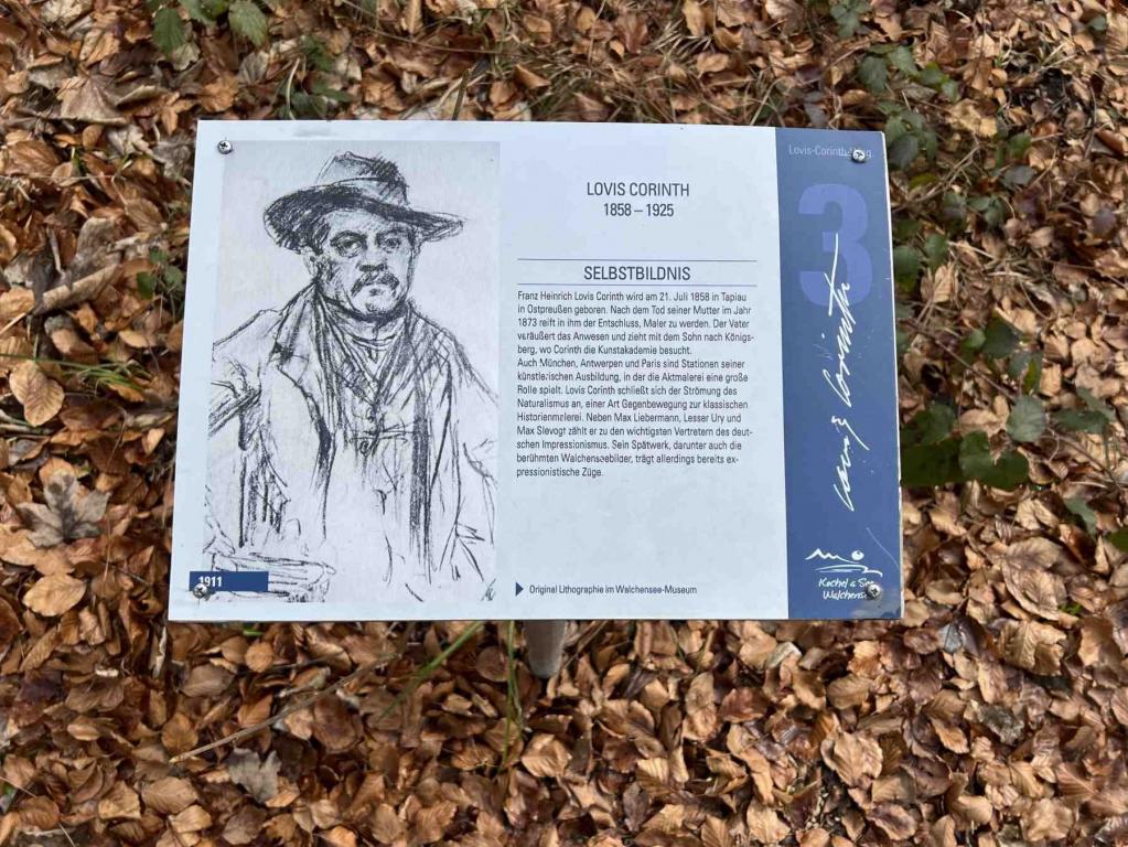 Lovis Corinth Rundweg Infotafel