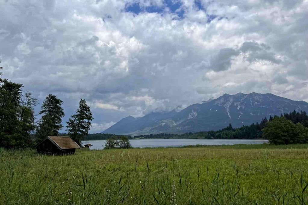 Krün Barmsee Karwendelblick