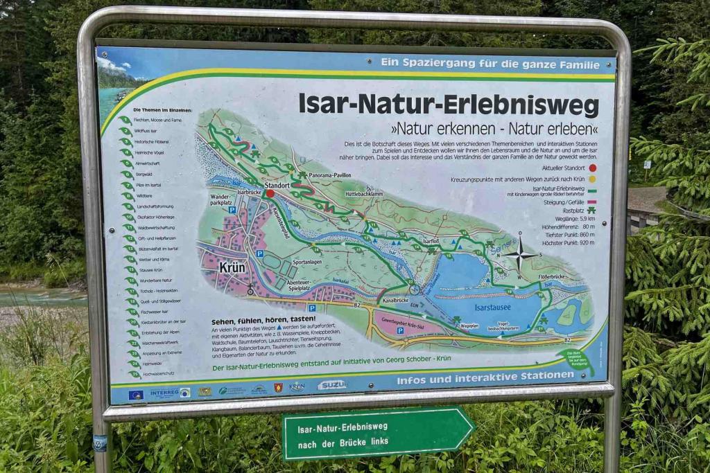 Isar Natur Erlebnisweg Karte