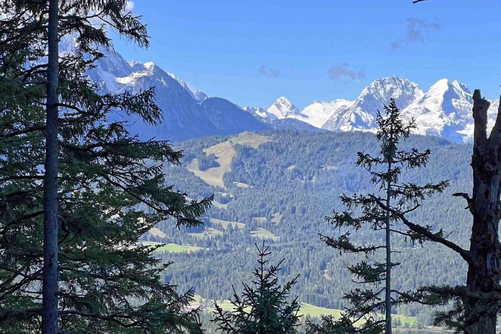 Blick Kranzberg Wettersteingebirge.