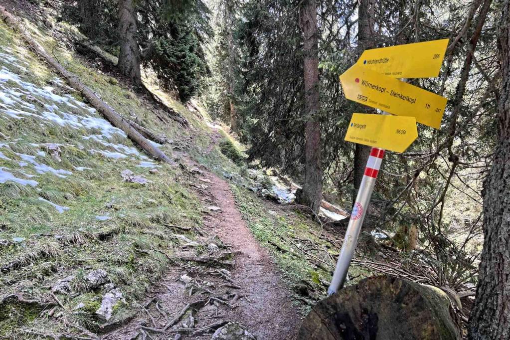 Hochlandhütte Rehbergalm Wegweiser
