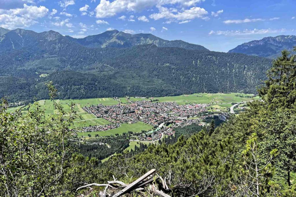 Hüttlsteig Blick auf Farchant