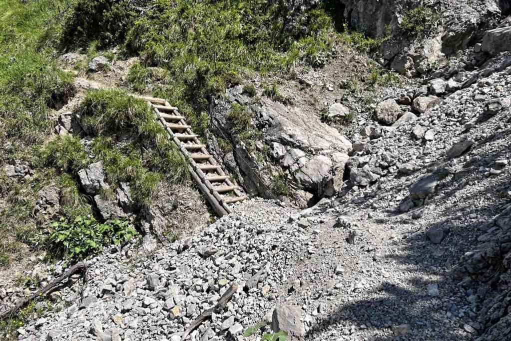 Hüttlsteig Leiterabschnitt