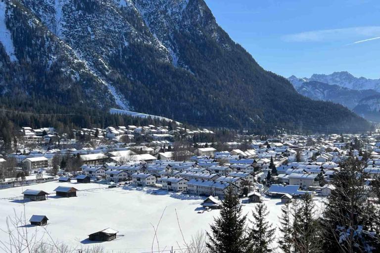 Winterwanderung Mittenwald Panorama