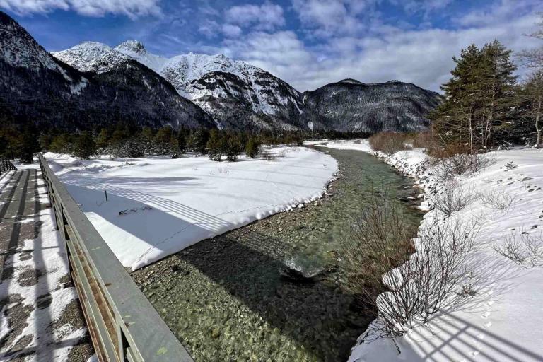 Mittenwald Isarbrücke im Riedboden